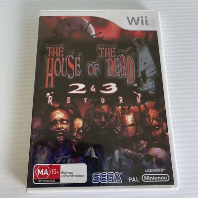 The House of The Dead 2 3 Return Horror Nintendo Wii Video Game Free Post PAL - Image 1 of 4