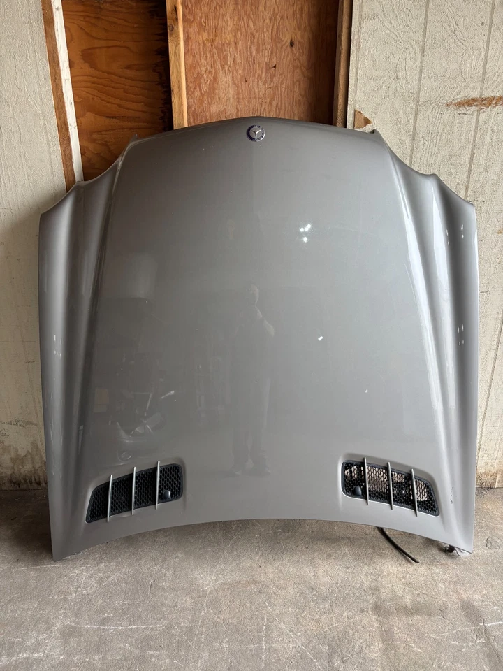(LOCAL PICKUP) 03-08 Mercedes R230 SL500 SL55 AMG SL550 Hood Pewter Silver Foto 1 de 2