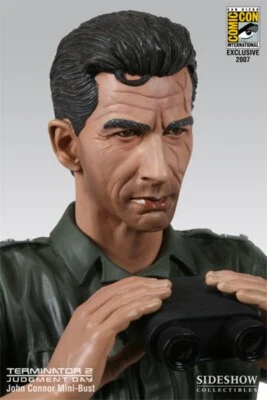 TERMINATOR 2 John Connor Polystone Bust Sideshow Statue SDCC 2007 Exclusive RARE - Photo 1/3