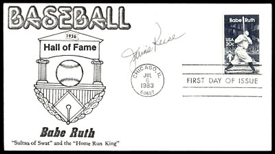 Jimmie Reese Signed FDC Envelope AUTO Ruth Cachet MLB Coach C. Angels (d.1994)! - Image 1 of 2