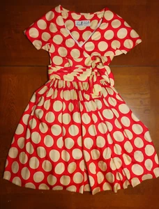 Vintage 50s Suzy Perette dress red giant polka dot sash bow cape collar AS IS - Picture 1 of 18