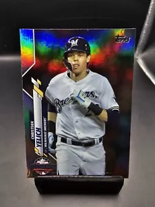 2020 Topps Update #U-269 Christian Yelich Rainbow Foil Card Milwaukee Brewers - Picture 1 of 2