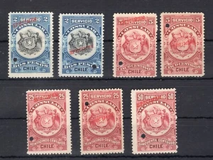 ESPECIMEN CHILE "SERVICIO CONSULAR" MNH x7 - Imagen 1 de 1