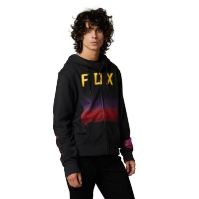 Sudadera con capucha Fox FGMNT con cremallera para hombre informal lana negra MX MTB BMX Foto 1 de 3