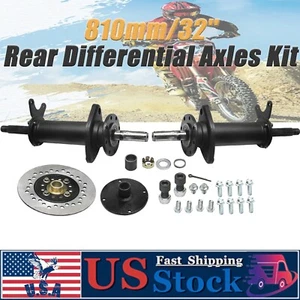 810mm 32" Rear Differential Axles Kit For Golf Cart ATV Buggy Trike 4 Wheelers - Picture 1 of 13