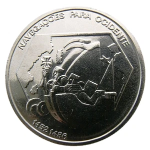 PORTUGAL 200 ESCUDOS 1991  KM-659 Westward Navigation SAILING SHIP UNC - Picture 1 of 2