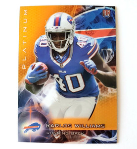 2015 Topps Platinum Orange Refractors #129 Karlos Williams Rookie Card RC Bills