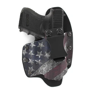 NT Hybrid IWB Holster for Ruger Handguns, Slanted Flag - Picture 1 of 7