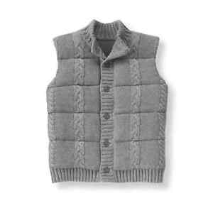 Janie and Jack Thick Knit Sweater Puffer Vest NWT