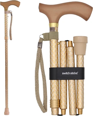 Bastón Switch Sticks para Caminar para Hombre o Mujer, Plegable y Ajustable de 32-37  Foto 1 de 4