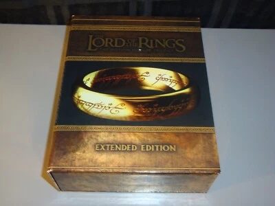 Lord of the Rings Extended Edition Trilogy Blu ray Set Fellowship Two Towers - Image 1 of 4