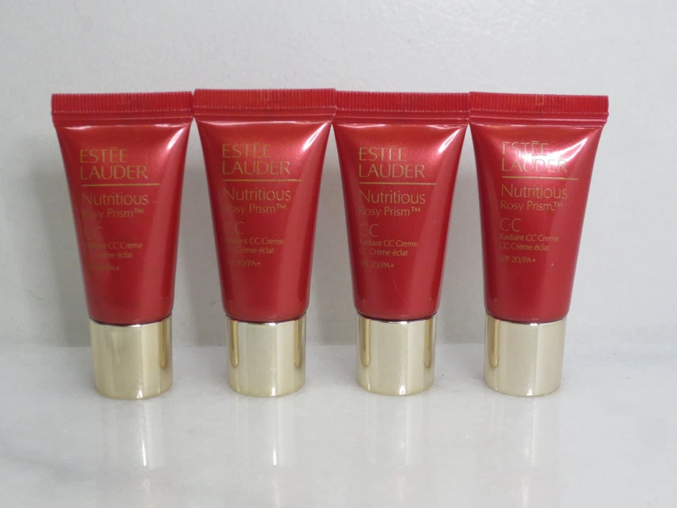 ESTEE LAUDER NUTRITIOUS ROSY PRISM CC RADIANT CC CREME SPF 20 0.24 OZ LOT OF 4 - Image 1 of 3