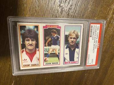 1981 topps ireland football soccer card psa 9 Ipswich jeremy Charles john wark - Image 1 of 2