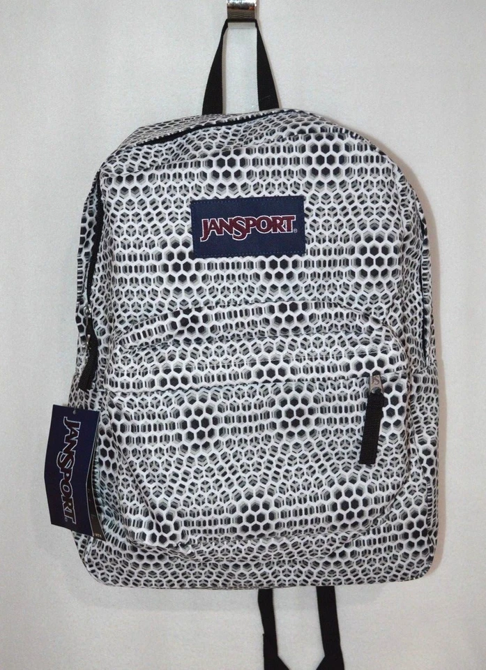 JanSport T501 Superbreak 100 Authentic School Backpack White Urban Opticals