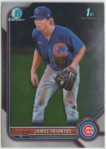 2022 Bowman Chrome James Triantos BCP-208 Cubs 1st Bowman card - Bild 1 von 2