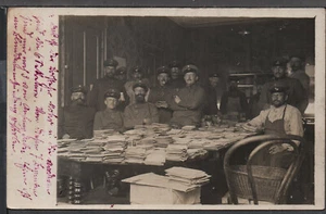 ✔️ GERMANY REICH WWI SOLDIERS EXCELLENT RARE AGED MILITARY PHOTO POSTCARD - Picture 1 of 2