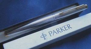 Parker 75 CISELE CHROM plated pen 18K nib CLEAN made in France - Picture 1 of 9