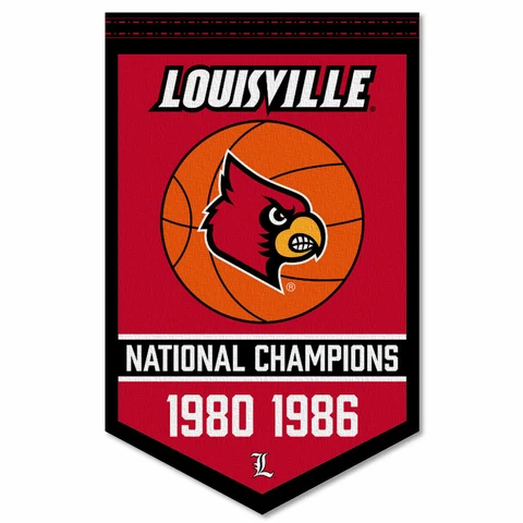 Louisville Cardinals Basketball National Champions Banner Flag Cover