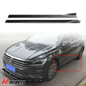 Carbon Fiber Style Side Skirt Lip Body Kit For Jetta / GLI MK7 MK6 - Picture 1 of 15