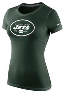 Nike Women’s New York Jets Logo Cotton Crew Football Jersey Shirt XL NFL - Picture 1 of 7