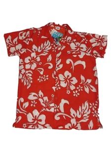 Camicia King Kameha con bottoni floreale manica corta asciugatura rapida uomo media - Foto 1 di 7