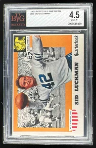 1955 Topps All American 1955 Topps All American #85 Sid Luckman BGS 4,5 - Imagen 1 de 2