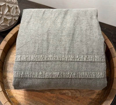 Pottery Barn Teen Washed Rapids Двойной Пододеяльник, Зеленый Лоден, Отличное! - Изображение 1 из 4