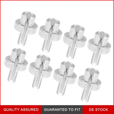 8 Stück Bremskupplungshebel-Einstellbolzen M8x1,25 Schwarz Silberfarben - Bild 1 von 4