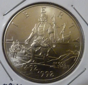 1992-D, CHRISTOPHER COLUMBUS QUINCENTENARY COMMEMORATIVE CLAD HALF DOLLAR - Picture 1 of 17
