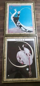 Framed Reproduction Vogue Magazine Covers 1917 Framed Nice Condition Vintage - Picture 1 of 11