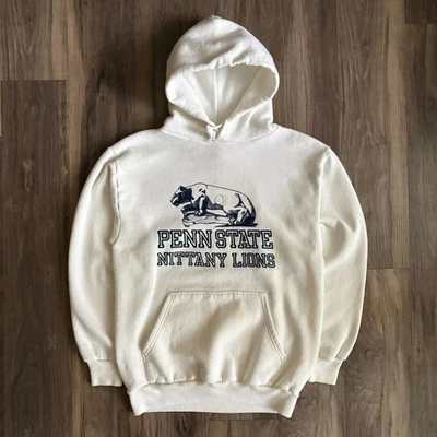 Sudadera con capucha vintage de la Universidad Estatal de Pensilvania para hombre talla M años 80 nueva sin etiquetas stock muerto Foto 1 de 4