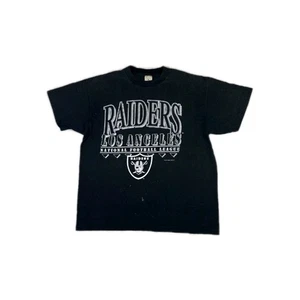 Vintage Los Angeles Raiders T Shirt Black Single Stitch NFL 1992 Adult XL NEW - Picture 1 of 5