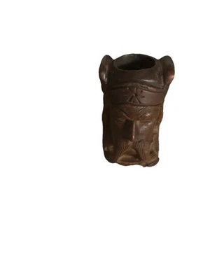 Ancien Tête De Pipe En Bois Sculpté. - Photo 1/3