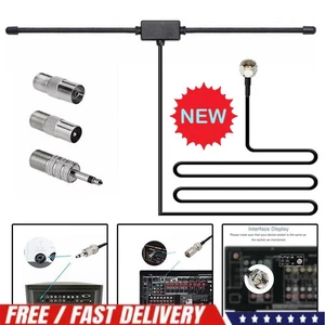 DAB FM Radio Antenna FM Dipole Antenna Audio Plug Connection for StereoReceiver - Picture 1 of 12