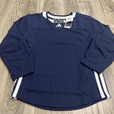 Adidas AdiTeam STK Y пустой хоккей Джерси темно-синий размер S/M HN3378 $55 новый с Ярлыками - Изображение 1 из 4