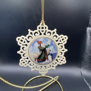 Lenox Lynn Bywaters Magic of Christmas Geschenk des Friedens Schneeflocke Ornament in Box - Bild 1 von 4