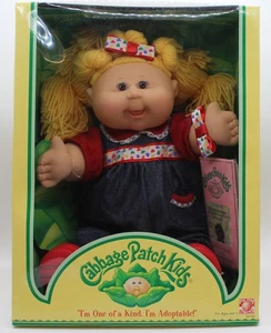 VINTAGE 2004 BLONDE CABBAGE PATCH KIDS NICOLE MADGE BROWN EYES NRFB MIB - Picture 1 of 4
