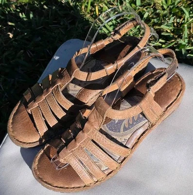 Sandalias para mujer JOJO de cuero marrón con tiras W22266 talla 8/39 Foto 1 de 4