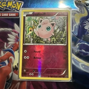 Pokemon Card Jigglypuff 65/124 XY Fates Collide Reverse Holo Rare NM - Picture 1 of 2