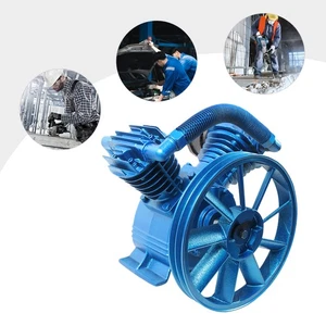 8~11CFM 5HP 175PSI Air Compressor Pump Motor Head Double Stage V-Style 2Cylinder - Foto 1 di 16