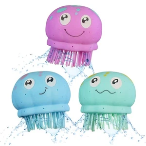 Water Absorbing Soft Flying Jellyfish Frisbee Toy Soaks Target Summer Swimming - Picture 1 of 6
