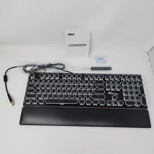 Royal Kludge S108 Tastiera da Gioco Meccanica Full RGB Cablata Nero Blu Switch - Foto 1 di 12