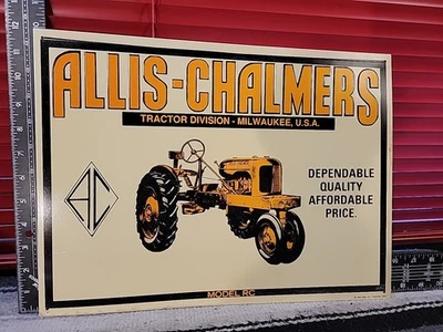 Allis Chalmers Model  RC Metal Sign - Image 1 of 2