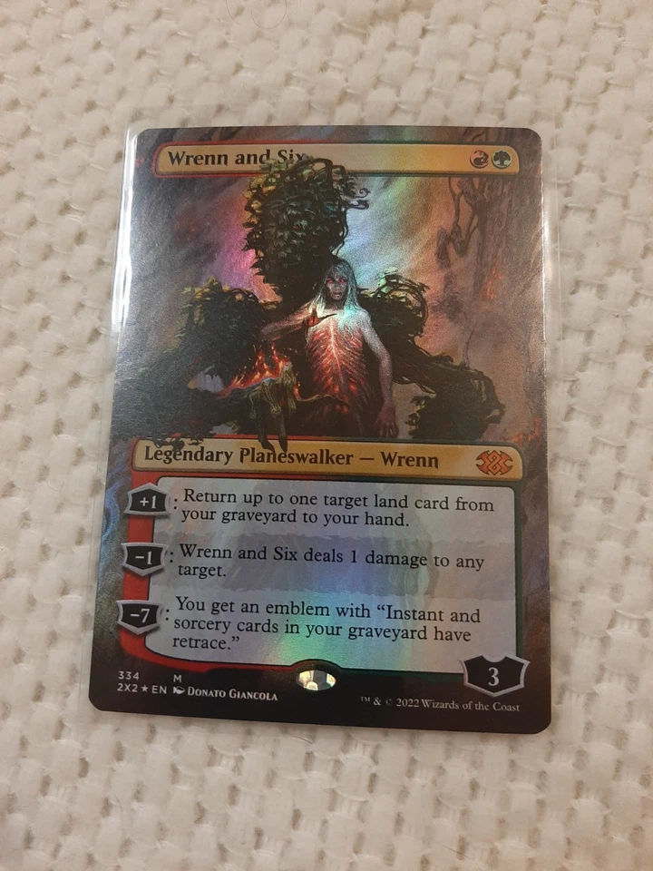 Wrenn and Six Borderless Foil #334 Double Master 2022 Magic The Gathering MTG NP - Image 1 of 1