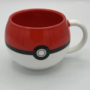 Pokémon Poké Ball Shaped Mug Red White Just Funky Nintendo 2014 - Picture 1 of 7