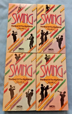 "SWING-THE BEST OF THE BIG BANDS" 1987 VHS Tapes Set 1 2 3 4 NO BOX - Image 1 of 4