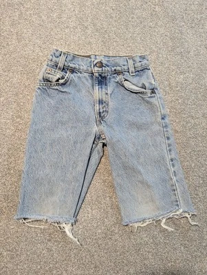 Jeans Levis Vintage Juvenil 7X 550 Naranja Tab Corte Años 90 Hecho en EE. UU.  Foto 1 de 4