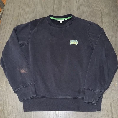 Lacoste Sweatshirt Mens Large Navy Blue Crewneck Raglan Croc Logo Pullover - Image 1 of 4