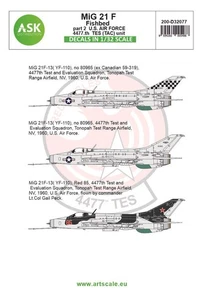 Art Scale Kit 200-D32077 - 1:32 MiG-21F-13 Fishbed part 2 - US Air Force TES (TA - Picture 1 of 1