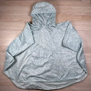 VERA BRADLEY Women's Rain Poncho Blue Floral Pullover With Pocket Size XL - Picture 1 of 7